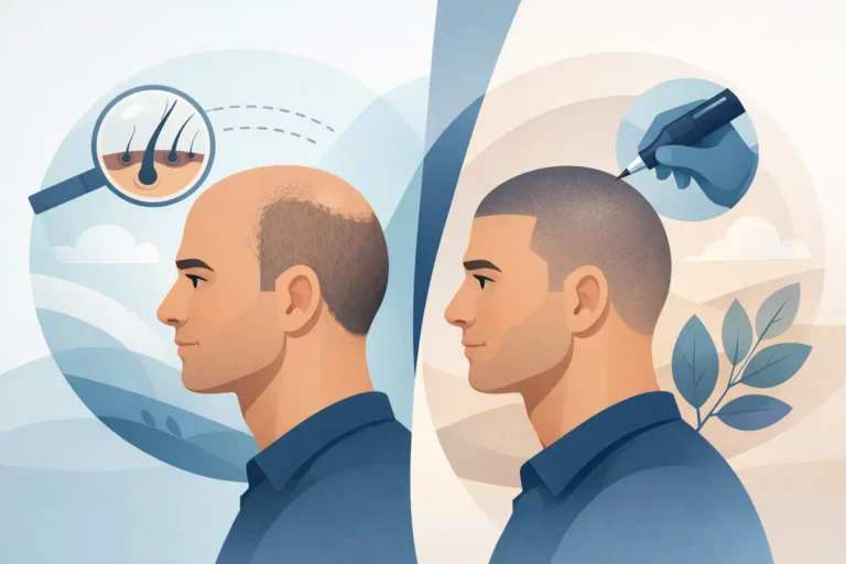 Effet crâne rasé tricopigmentation : naturel ?