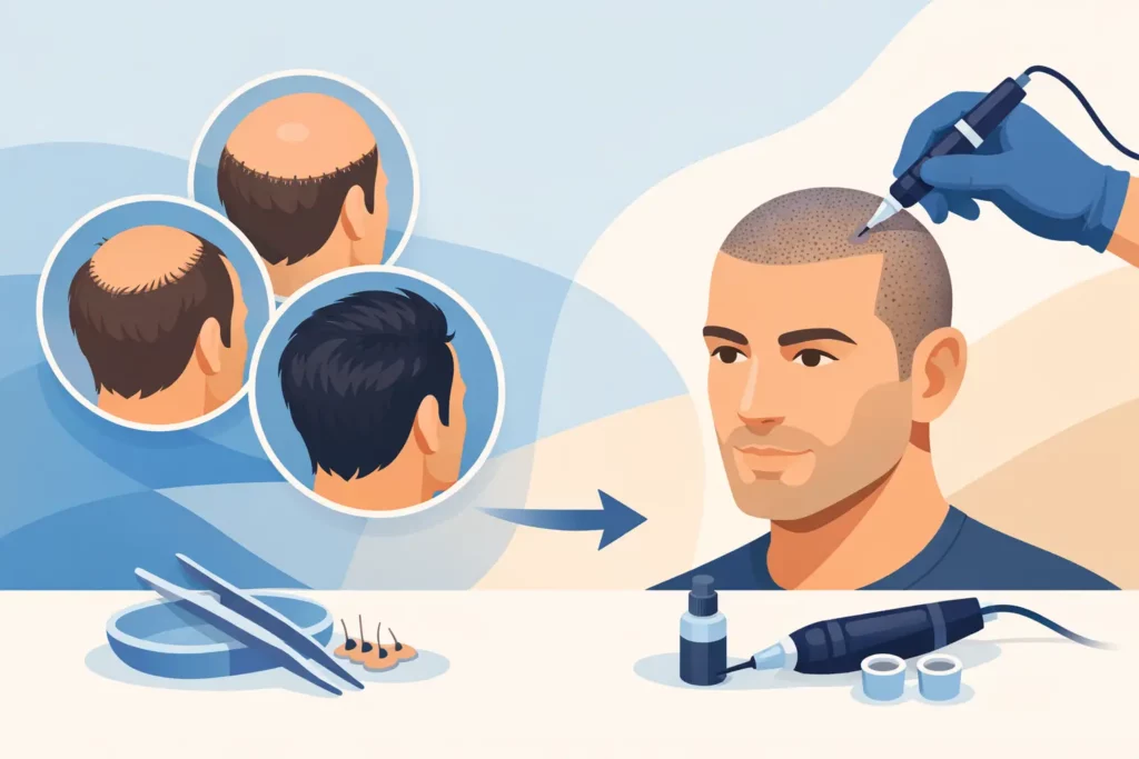 Quand choisir la tricopigmentation après greffe ?