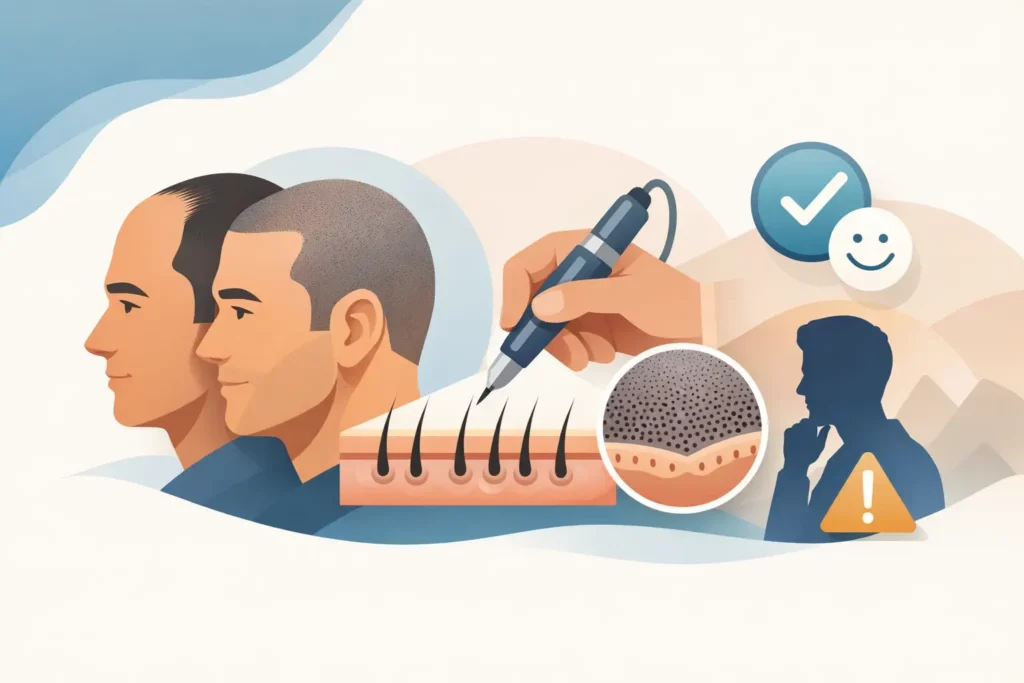 Avis tricopigmentation homme : résultats, limites